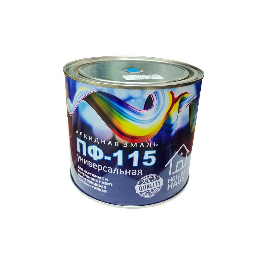 Эмаль HELLES HAUS ПФ-115 голубой, 1,8 кг