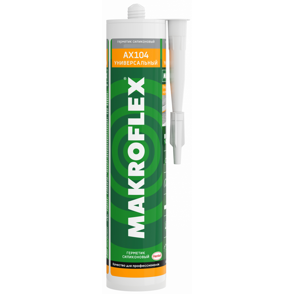 Герметик Makroflex AX104 силиконовый белый 0,29 л