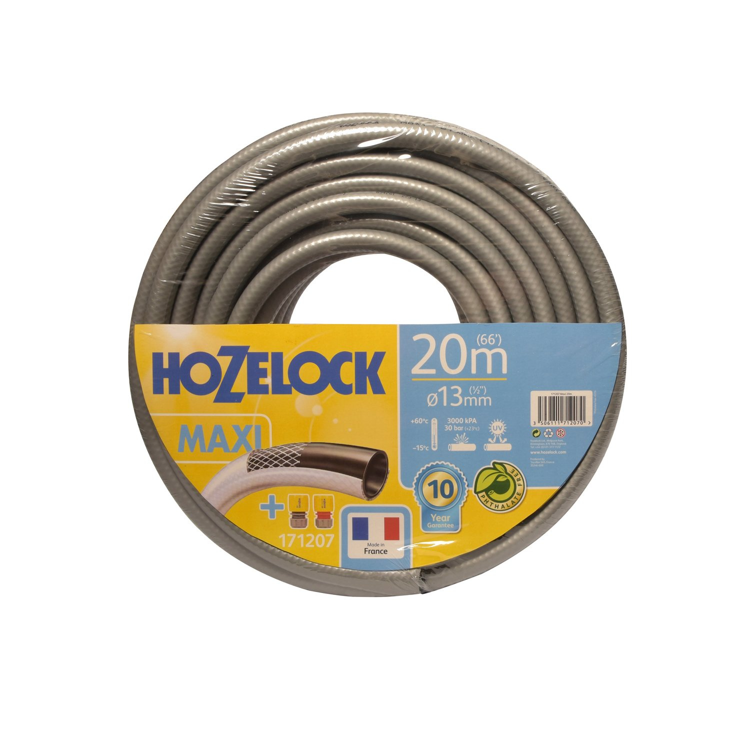 Шланг поливочный HoZelock Трикофлекс Maxi ПВХ армированный 3-слойный толстостенный 1/2